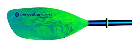 Perception Kayak Universal Kayak Paddle (2 Piece), Lime/Blue, 230cm/90.5