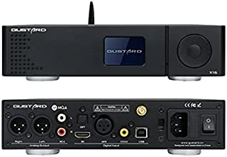 Gustard DAC-X16 MQA USB DAC ES9068AS DAC MQA384kHz DSD512 PCM768kHz Full Balanced Bluetooth 5.0 Desktop Decoder with I2S/AES/Coax/Opt Input (Black)