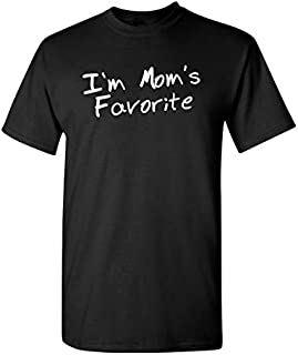 I'm Mom's Favorite Graphic Novelty T Shirt L Black