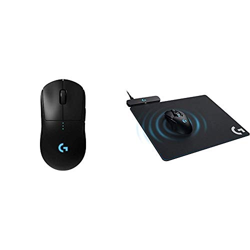 Logitech G Pro Wireless Gaming Mouse with Esports Grade Performance & G Powerplay Wireless Charging System for G703, G903 Lightspeed Wireless Gaming Mice, Cloth or Hard Gaming Mouse Pad