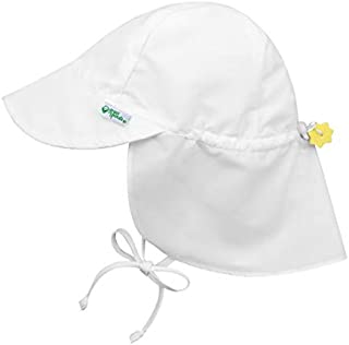 i play. Baby Flap Sun Protection Swim Hat, White, 9-18 Months