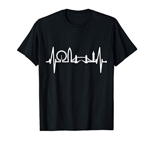 London Skyline Heartbeat England Fan For Men & Women London T-Shirt