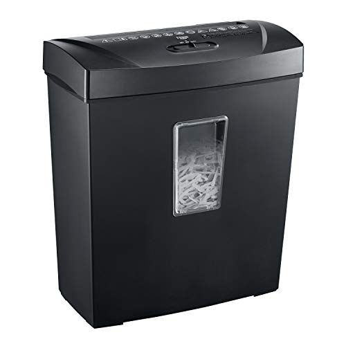 Bonsaii Paper Shredder, 12 Sheet Cross Cut Document and Credit Card Shredder for Home Use, Black(C170-C)