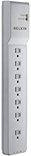 Belkin 7-Outlet Power Strip Surge Protector, 6ft Cord - Ideal for Computers, Home Theatre, Appliances, Office Equipment (2,320 Joules), White