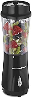 Hamilton Beach Personal Blender for Shakes and Smoothies with 14 Oz Travel Cup and Lid, Black (51101AV)