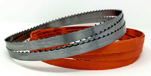 72 x 5/8 x 3TPI (2 PACK) Bone-in Bandsaw Blades Meat Cutting 72 in. Length x 5/8 in Width x .022 Thickness x 3 TPI Band saw Blade For cutting bone and meat (2)