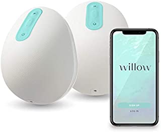 Willow Wearable Breast Pump | Quiet & Hands-Free, Portable, in-Bra Double Electric Breast Pump with App | The Only Pump That Lets You Pump in Any Position (24mm)