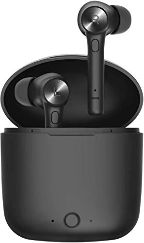 Bluetooth 5.0 Wireless Earbuds, Bluedio Hi(Hurricane) TWS Wireless Earbud Headphones in-Ear Earphones with Charging Case, Mini Car Headset Built-in Mic for Cell Phone/Running/Android, 5Hrs Playtime