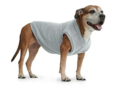 ESPAWDA Casual Stretch Comfort Cotton Dog Sweatshirt Sweater Vest for Small Dogs, Medium Dogs, Big Dogs (X-Large, Coyote Grey)