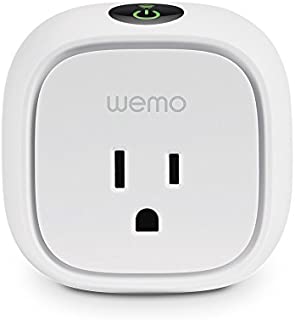 Wemo Insight Smart Plug with Energy Monitoring, WiFi Enabled, Control Your Devices and Manage Energy Costs From Anywhere, Works with Alexa and the Google Assistant