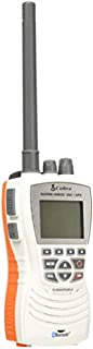 Cobra MR HH600WFLTBTGPS Handheld Floating VHF Radio 6 Watt, GPS, Bluetooth, Submersible, Noise Cancelling Mic, Backlit LCD Display, MemoryScan, White