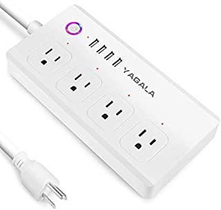 Smart Power Strip, WiFi Surge Protector with 4 AC Outlets and 4 USB Ports, Compatible with Alexa Echo and Google Home Voice Control