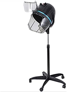 Stand dry hood for hairstyling, 1000W hair dryer with base and 4 wheels, hair steamer for hair dyeing and styling to barber salon, 60 min heat timer, including hood and stand