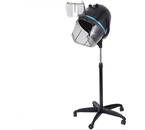 Stand dry hood for hairstyling, 1000W hair dryer with base and 4 wheels, hair steamer for hair dyeing and styling to barber salon, 60 min heat timer, including hood and stand