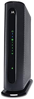 MOTOROLA 8x4 343 Mbps DOCSIS 3.0 N300 Cable Modem with Wi-Fi Gigabit Router, Model MG7310, Certified by Comcast, Charter Spectrum, Time Warner, Cox, BrightHouse, More