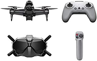 DJI FPV Combo with Motion Controller - First-Person View Drone Quadcopter UAV with 4K Camera, S Flight Mode, Super-Wide 150° FOV, HD Low-Latency Transmission, Emergency Brake and Hover, Gray