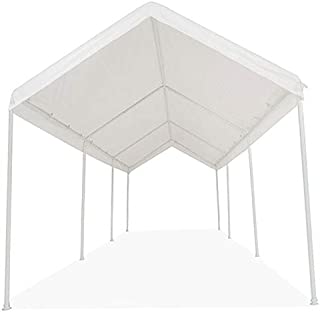 Impact Canopy 070018003 Portable Garage Carport, 10 x 20, white