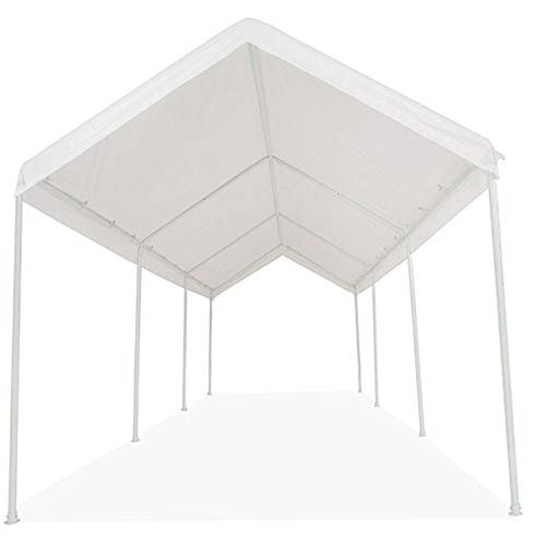 Impact Canopy 070018003 Portable Garage Carport, 10 x 20, white