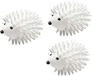 3pcs Hedgehog Dryer Balls Reusable Dryer Porcupine Ball for Dryer Machine Anti Static Soft Laundry Washing Balls (White)