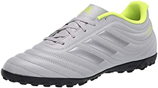 adidas Men's COPA 20.4 TF Football Shoe, Grey two/Matte silver/solar Yellow, 13.5 Standard US Width US