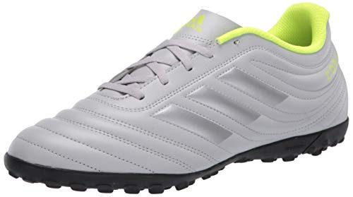 adidas Men's COPA 20.4 TF Football Shoe, Grey two/Matte silver/solar Yellow, 13.5 Standard US Width US