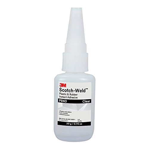 3M Scotch-Weld Plastic & Rubber Instant Adhesive PR40, Clear