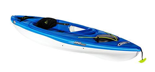 Pelican Sit-in Kayak -10 Feet Lightweight one Person Kayak (Argo 100X, Fade deep Blue White, Recreational, KFF10P300-00)