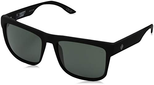 Spy Optic Discord Sunglasses, Soft Matte Black/Happy Gray/Green, 57 mm