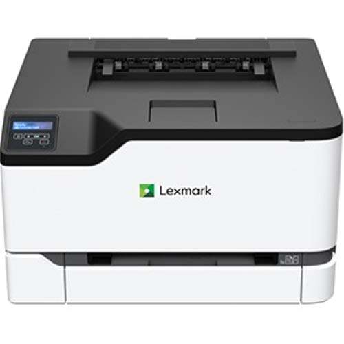 Lexmark CS331dw Laser Printer - Color - 26 ppm Mono / 26 ppm Color - 600 dpi Print - Automatic Duplex Print - Wireless LAN, White/Gray, Medium (40N9020)