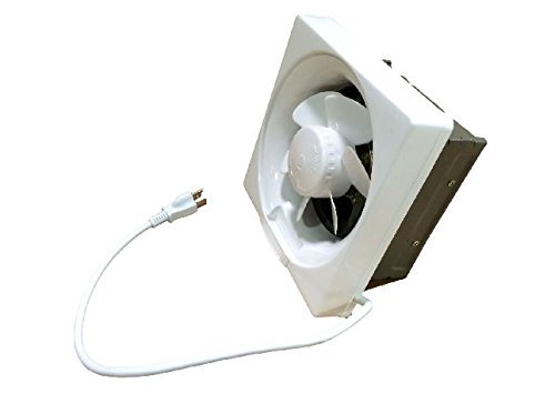 Professional Grade Products 9800395 Shutter Exhaust Fan for Garage Shed Pole Barn Hydroponic Ventilation, 434 CFM, 8