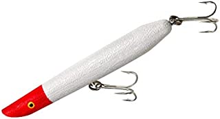 Cotton Cordell Pencil Popper Topwater Fishing Lure, Pearl Red Head, 7 inch