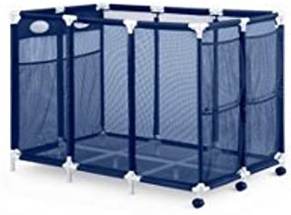 Modern Blue Pool Storage Bin - XX-Large | Perfect Contemporary Nylon Mesh Basket Organizer For Your Goggles, Beach Balls, Floats, Swim Toys & Accessories | Air Dry Items Quickly & Easily Roll The Mesh Storage Bins To Your Home Garage or Shed