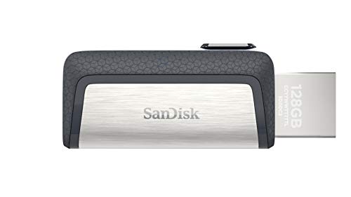 SanDisk - SDDDC2-128G-G46 128GB Ultra Dual Drive USB Type-C - USB-C, USB 3.1 - SDDDC2-128G-G46 Gray