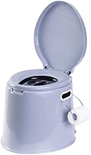 PLAYBERG Portable Indoor & Outdoor Travel Toilet for Camping and Hiking Indore 8 Gallon Waste Tank, Grey, 17