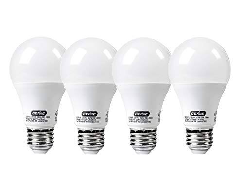 Genie LED Garage Door Opener Light Bulb - 60 Watt (800 Lumens) - Made to Minimize Interference with Garage Door Openers (Compatible with All Major Garage Door Opener Brands)  LEDB1-R (4 Pack)