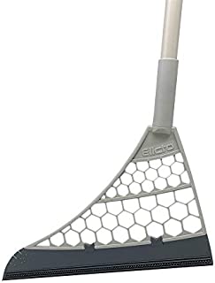 Elicto Multipurpose 5-in-1 Sweeper  Lightweight Carpet Sweeper, Squeegee, Broom, Hair Collector & Floor Cleaner  Manual Silent Non Electric Sweepers for Kitchen, Windows, & Hardwood (37 Inches)