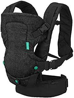 Infantino Flip 4-in-1 Carrier - Ergonomic, Convertible, face-in and face-Out, Front and Back Carry for Newborns and Older Babies 8-32 lbs