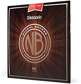 D'Addario Nickel Bronze Acoustic Guitar Strings, Medium, 13-56