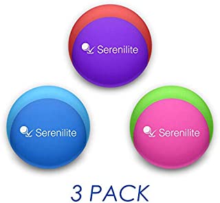 Serenilite Stress Ball and Hand Therapy Gel Squeeze Exercise Ball - Anxiety and Hand Strengthening - Optimal Stress Relief - Dual Color (3 Ball Bundle)