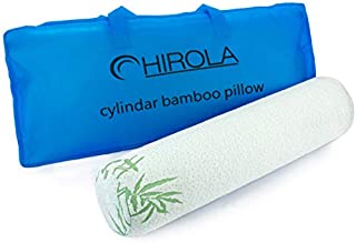 Cervical Neck ROLL Pillow  100% Memory Foam  4 x 17 inches  Improves Sleep Quality  Headache, Back Pain, Neck Pain Relief  Lumbar Support Pillow  Washable Bamboo Cover  Travel