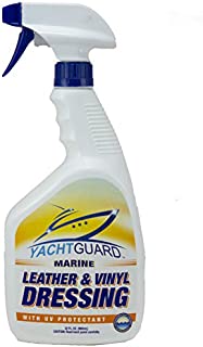 YachtGUARD Marine Leather & Vinyl Dressing - Boat Vinyl Cleaner And Protectant for Leather and Vinyl Surfaces on Boat Seats, Jet Skis or for Interior Car Detailing (32 Oz Spray Bottle)