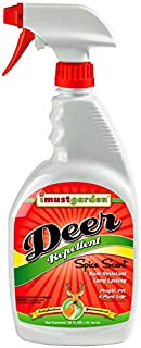 I Must Garden Deer Repellent: Spice Scent Deer Spray for Gardens & Plants  Natural Ingredients  32oz Ready to Use