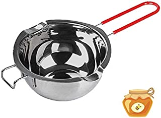 700ML Double Boiler Pot with Heat Resistant Handle, 2Pack Large Capacity Stainless Steel Double Boiler for Melting Chocolate, Candy and Candle Making