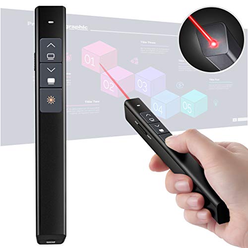 VicTsing Wireless Presenter Remote Laser Pointer, RF 2.4GHz Presentation Clicker Presentation Remote PPT PowerPoint Clicker Presentation Pointer