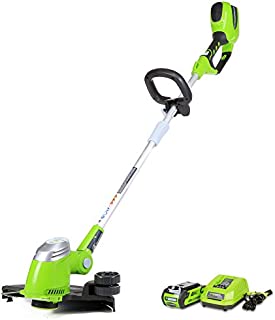 Greenworks 40V 13-Inch Cordless String Trimmer/Edger, 2.0 AH Battery Included 21302