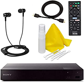 Sony BDP-S3700 Blu-Ray Disc Player with Built-in Wi-Fi + Remote Control + High-Speed HDMI Cable W/Ethernet - Netflix, YouTube, , Pandora, , Playstation Now, Crackle