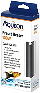 Aqueon 100106252 Preset Heater,Black, 100W