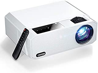 Native 1080P Projector, Crenova 6800 Lux Home Movie Projector, Full HD LED Video Projector with Dolby, Outdoor iPhone Projector with 200 Display&50% Zoom for Phone/Laptop/Xbox/TV Sticks