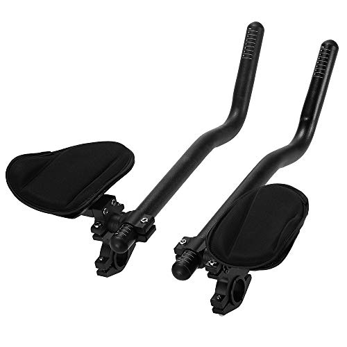 catazer Bike Rest Handlebar Cycling Aero Bar Bicycle Relaxation Handle Bar Triathlon MTB Road Bike Arm Rest Bar Bike Aerobar (B Type)