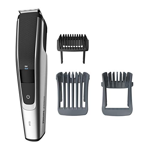 Philips Series 5000 Norelco Electric Cordless One Pass Beard and Stubble Trimmer with Washable Feature, Black and Silver